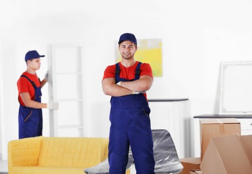Professional team assisting with office relocation in Shepherds Bush
