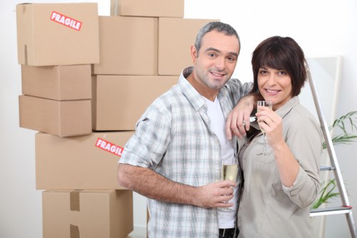 Secure transportation of household items by removalists